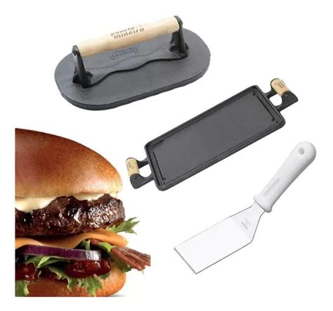 Prensa De Hamburguesa Frigopro Kit Hamburguer Simples Prensador Chapa