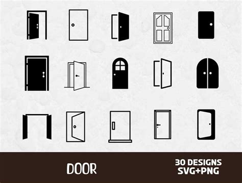 Door SVG SVG Files For Cricut Doors Svg Building Clipart House