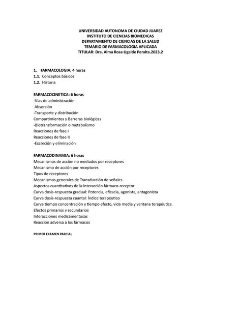 Temario Fm 20232 Ugalde Universidad Autonoma De Ciudad Juarez Instituto De Ciencias