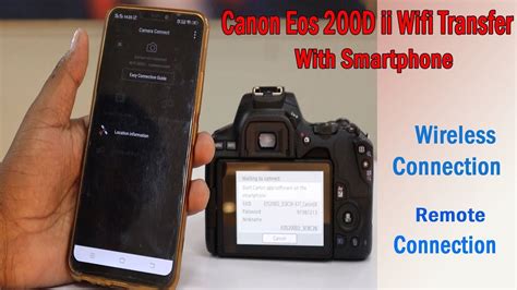 How To Connect Canon Eos 200d Ii Wifi With Smartphone Canon Camera