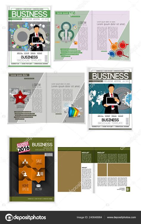 Graphics Brochures Design Templates Vector Stock Vector by ©zeber2010 ...