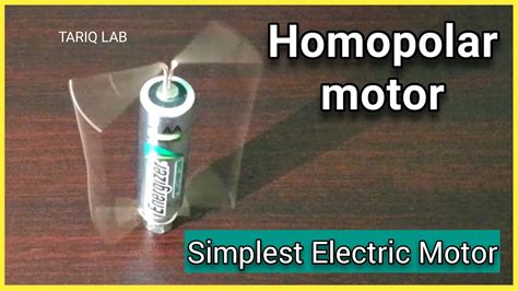 How To Make A Simple Homopolar Motor Diy Science Projects Youtube