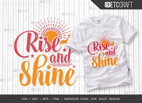 Rise And Shine Svg Cut File Farm Svg Graphic By Etc Craft Store · Creative Fabrica