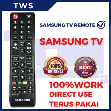 Tws Samsung Led Lcd Plasma Tv Remote Control Aa A Shopee