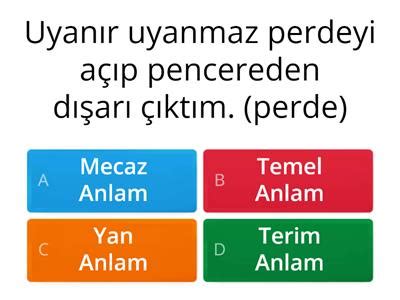 Fiillerin anlam özellikleri 7 sınıf Öğretim kaynakları