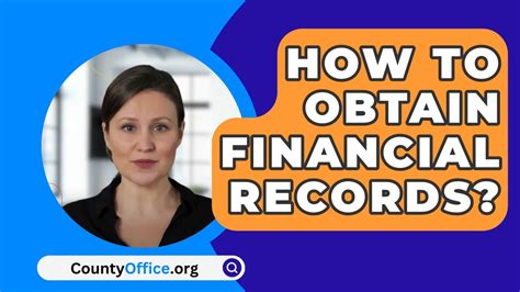 How To Obtain Financial Records CountyOffice Org YouTube