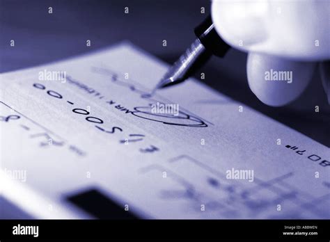 Cheque Book Pen Signature Hi Res Stock Photography And Images Alamy