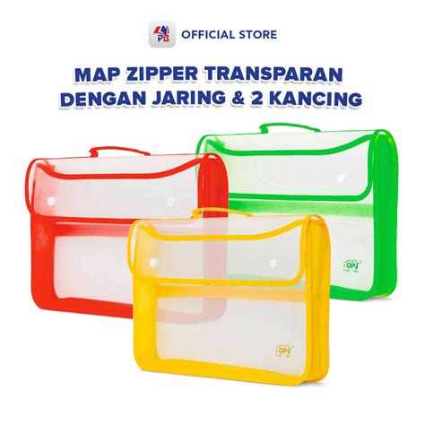 Jual Map Plastik Map File Map Zipper Resleting Map Kancing Dua