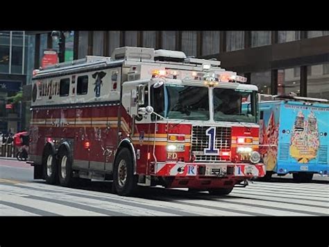 Fdny Rescue Company Responding With Every Type Of Siren You Can Think