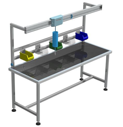 Workbench With Tool Holder Panel Modular Aluminum Ritm Industry