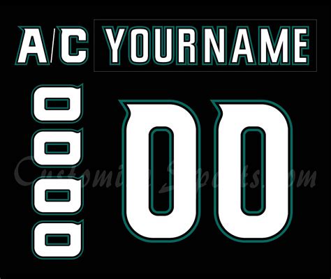 Anaheim Ducks Customized Number Kit For Th Anniversary Jersey