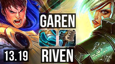 GAREN Vs RIVEN TOP 5 0 0 900 Games 1 5M Mastery EUW