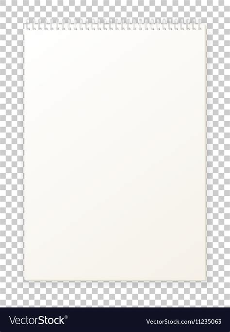 Blank empty album notepad format a4 for drawing Vector Image