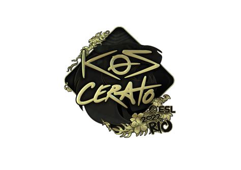 Sticker KSCERATO Gold Rio 2022 CS GO CS2 Wiki By CS MONEY