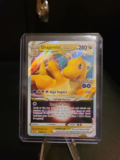 Mavin Pokemon Dragonite VSTAR SWSH236 Black Star Promo Full Art NM GO