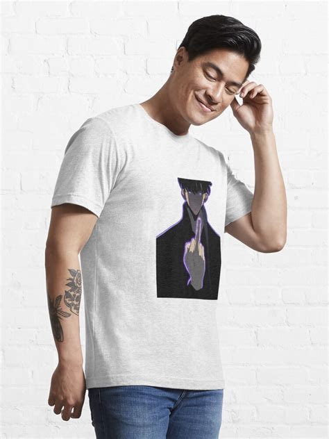 Solo Leveling Sung Jin Woo Middle Finger T Shirt By Dex Shop Redbubble