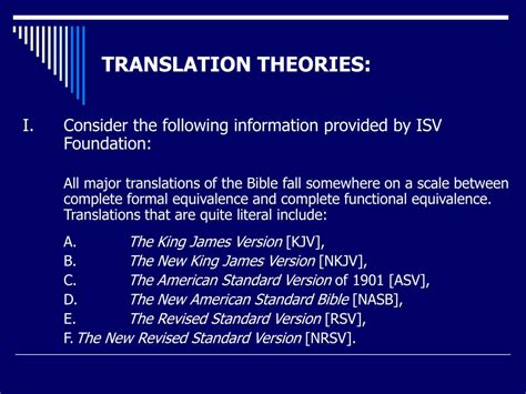 Ppt Translation Theories Lecture 13e Powerpoint Presentation Free