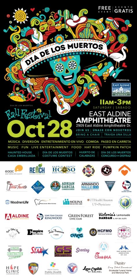 Dia De Los Muertos Fall Festival Oct 28 East Aldine Management