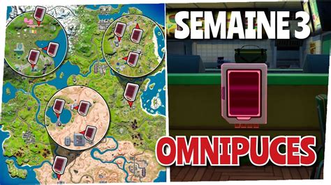 Emplacement Omnipuces Semaine 3 Fortnite Saison 2 Youtube