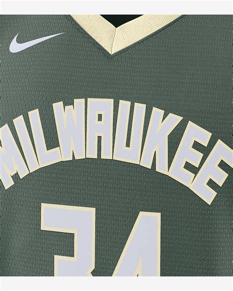 Milwaukee Bucks Icon Edition 2022 23 Nike Dri FIT NBA Swingman Jersey