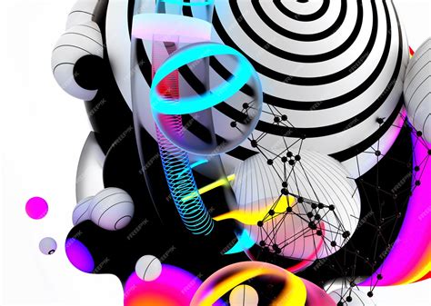 Premium Photo 3d Render Of Abstract Art 3d Background With Surreal