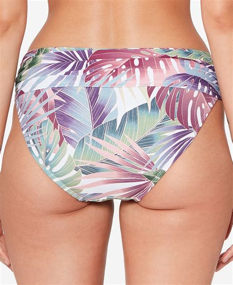 Bleu By Rod Beattie Its A Breeze Shirred High Waist Bikini Bottoms Macys