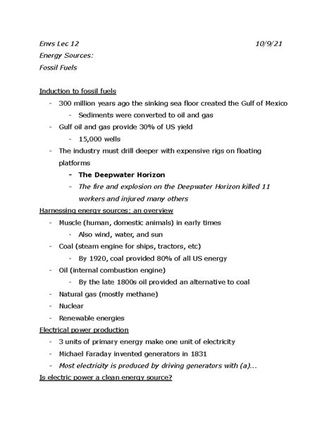 Envs Lecture Detailed Notes From Class Essential For Pop Quizzes