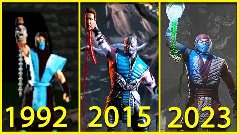 Evolution Of Sub Zero Fatalities In Mortal Kombat Games Youtube