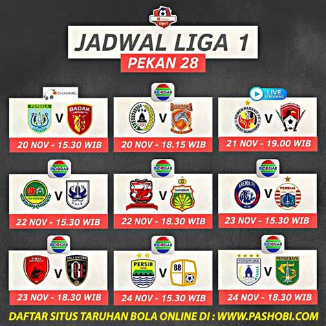 Jadwal Liga 1 Gojek 2019 Direktori