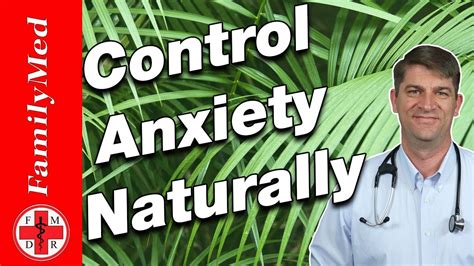 Ways To Treat Anxiety Naturally And Without Medications Youtube