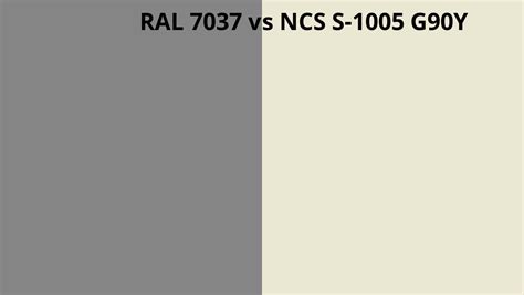 Ral 7037 Vs Ncs S 1005 G90y Ral Colour Chart Uk