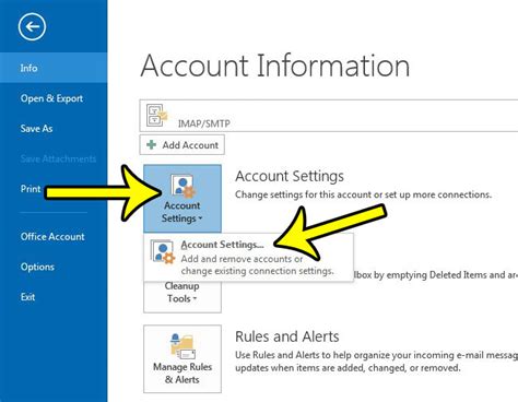 Change Outlook Password In Outlook 2013 Live2Tech