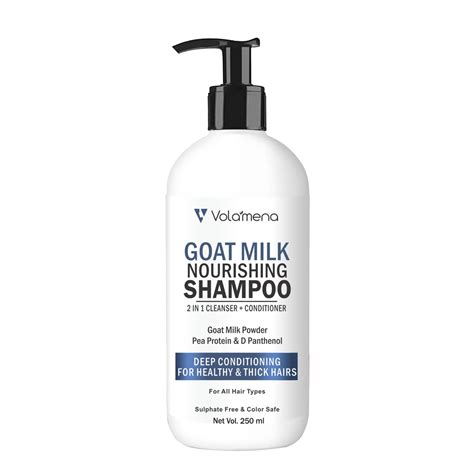 Volamena Goat Milk Shampoo Is Gentle 2 In 1 Hair Cleanser 250 Ml Volamena