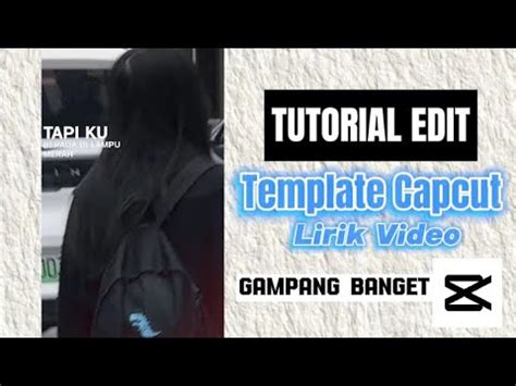 CARA MEMBUAT LIRIK LAGU DI CAPCUT CAPCUT EDIT TUTORIAL LAMPU MERAH