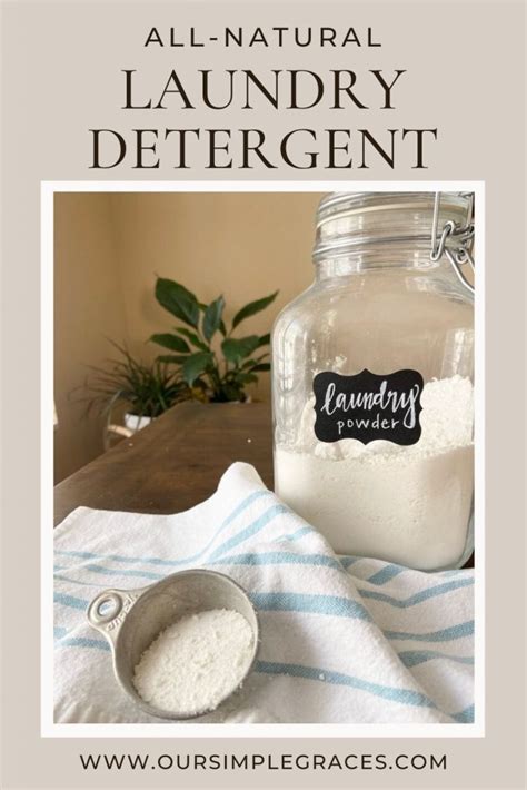 Simple Natural Laundry Detergent Recipe - only 3 Ingredients