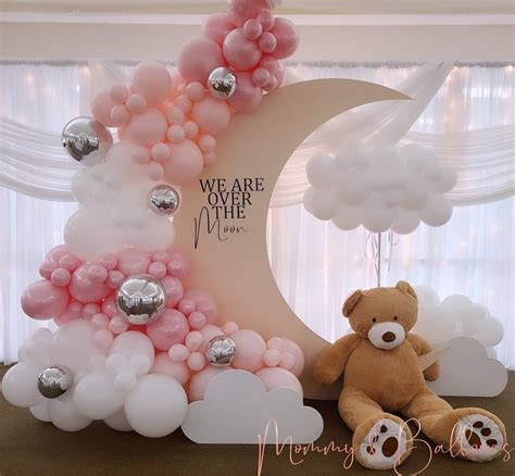 Over The Moon Balloon Decor We Are Over The Moon Balloons Baby Shower