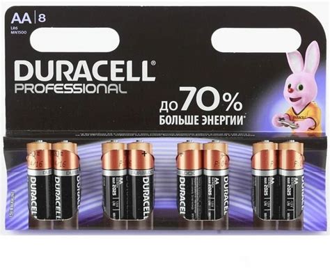 Батарейка Duracell Professional ААlr6 в упаковке 6 шт — купить в