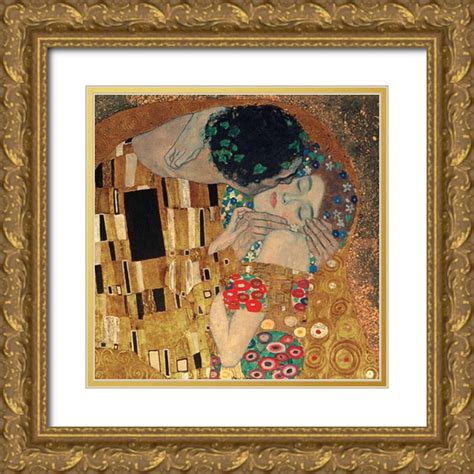 Klimt Gustav 26x26 Gold Ornate Wood Framed With Double Matting Museum