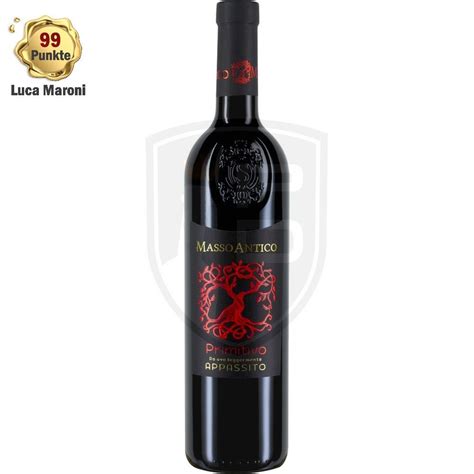 Masso Antico Primitivo Salento Igt Appassito 2019 14 Vol 75cl