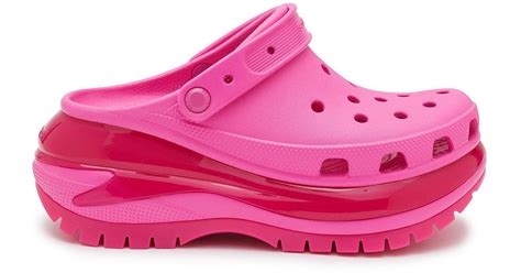 Crocs™ Mega Crush Clog Platform Sandals In Pink Lyst