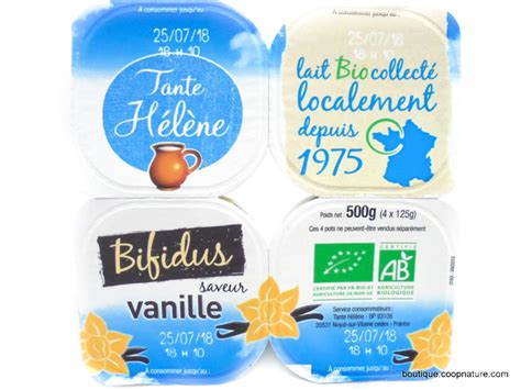 Tante Hélène Bifidus Vanille Bio 4x125g Coopnature