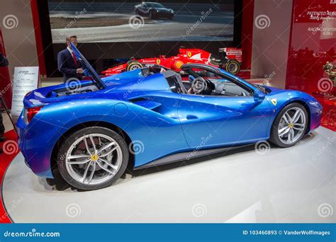 Ferrari 488 GTS Spider Sports Car Editorial Stock Photo - Image of ...