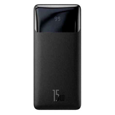 ᐉ Портативное зарядное устройство Baseus Bipow 15 W 20000 mAh Black