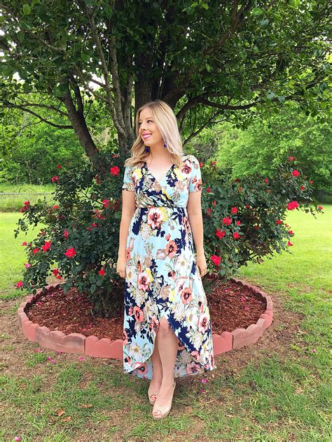 Beautiful Spring Floral Maxi Dress Kindly Unspoken