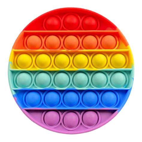 Køb Pop It Fidget Toy Rund Rainbow Hos Bents Webshop Prisgaranti