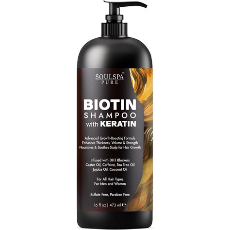 Soulspa Pure Biotin Shampoo With Keratin Soulspapure