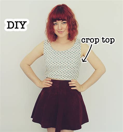 Crop Top Tutorial Diy Clothes