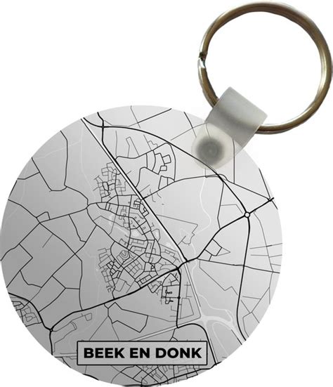 Sleutelhanger Plattegrond Beek En Donk Kaart Stadskaart