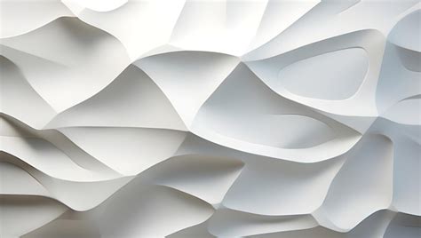 Premium AI Image | white abstract 3d background with abstract shapes