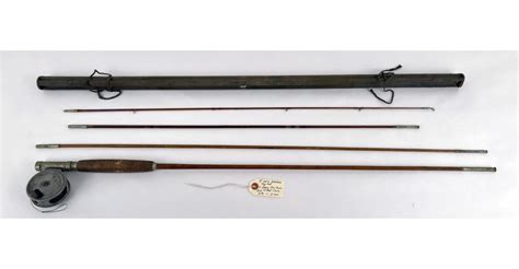 Sold At Auction Antique Split Bamboo Fly Fishing Rod